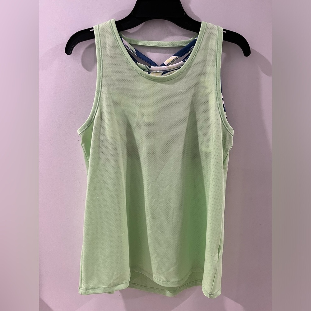 Ideology Green Girl’s Athletic Tank Top, size large, new!